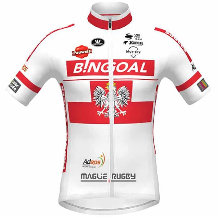 Maglia Wallonie Bruxelles Manica Corta 2021 Bianco - Clicca l'immagine per chiudere